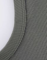 Top odrezanog kroja - Bez &scaron;ava - siva