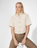 Chemise en jean - Unicolore - blanc