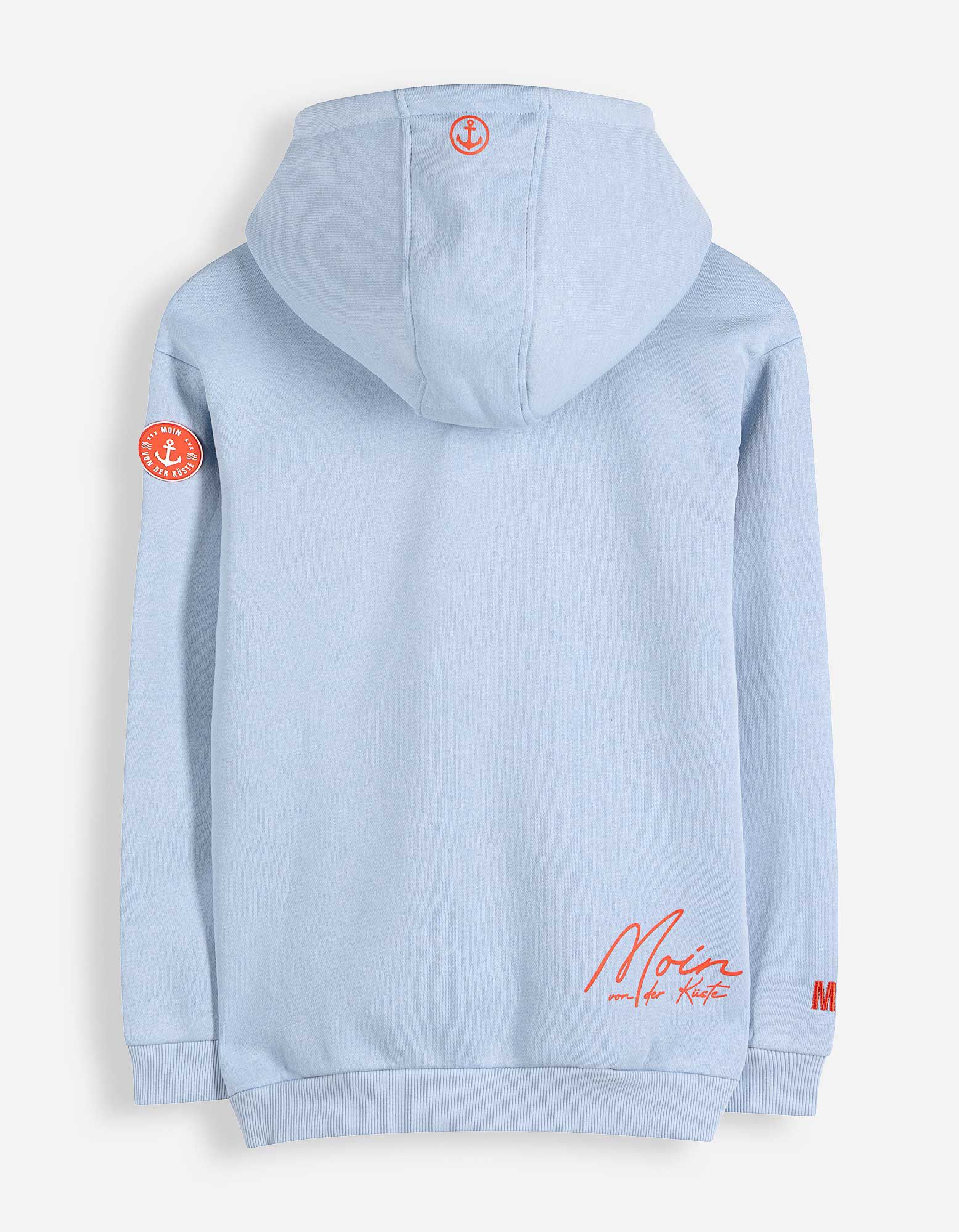 Hoodie - Kapuze - Hellblau