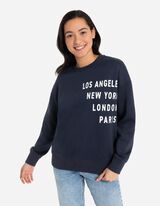 Pulover - Prevelik kroj - temno modra