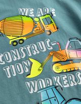 T-shirt - Print - donkerblauw