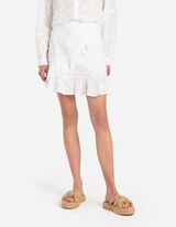 Suknja - Izgled na preklop - bela