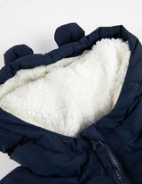 Skafander - Pli&scaron;ano krzno - tamno-plava