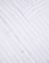 Pyjama Set aus Langarmshirt und Hose  - Streifen - weiß