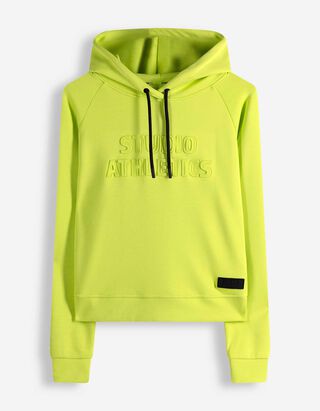 Sweatshirt - 3D-Applikation - hellgr&uuml;n