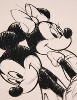 Pullover - Mickey Mouse und Minnie Mouse - weiß