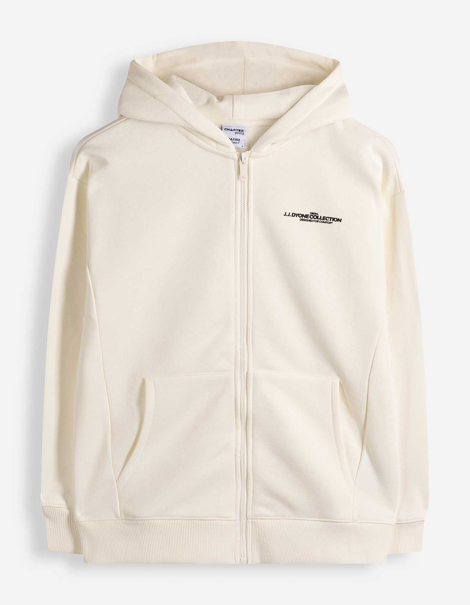 Sweatjacke - Oversized Fit - Off-White