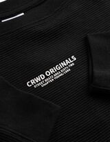 Tričko s dlouh&yacute;m ruk&aacute;vem - Nadměrn&yacute; střih Oversized Fit - cern&aacute;