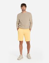 Pulóver - Feltekeredett szélű - bézs