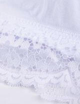 Biustjė - Nėrinių apvadas - baltas