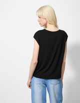 Top - Viskose-Mix - schwarz