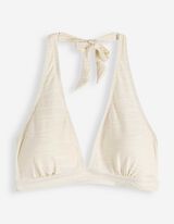 Bikinitop - Strukturiertes Material - Beige