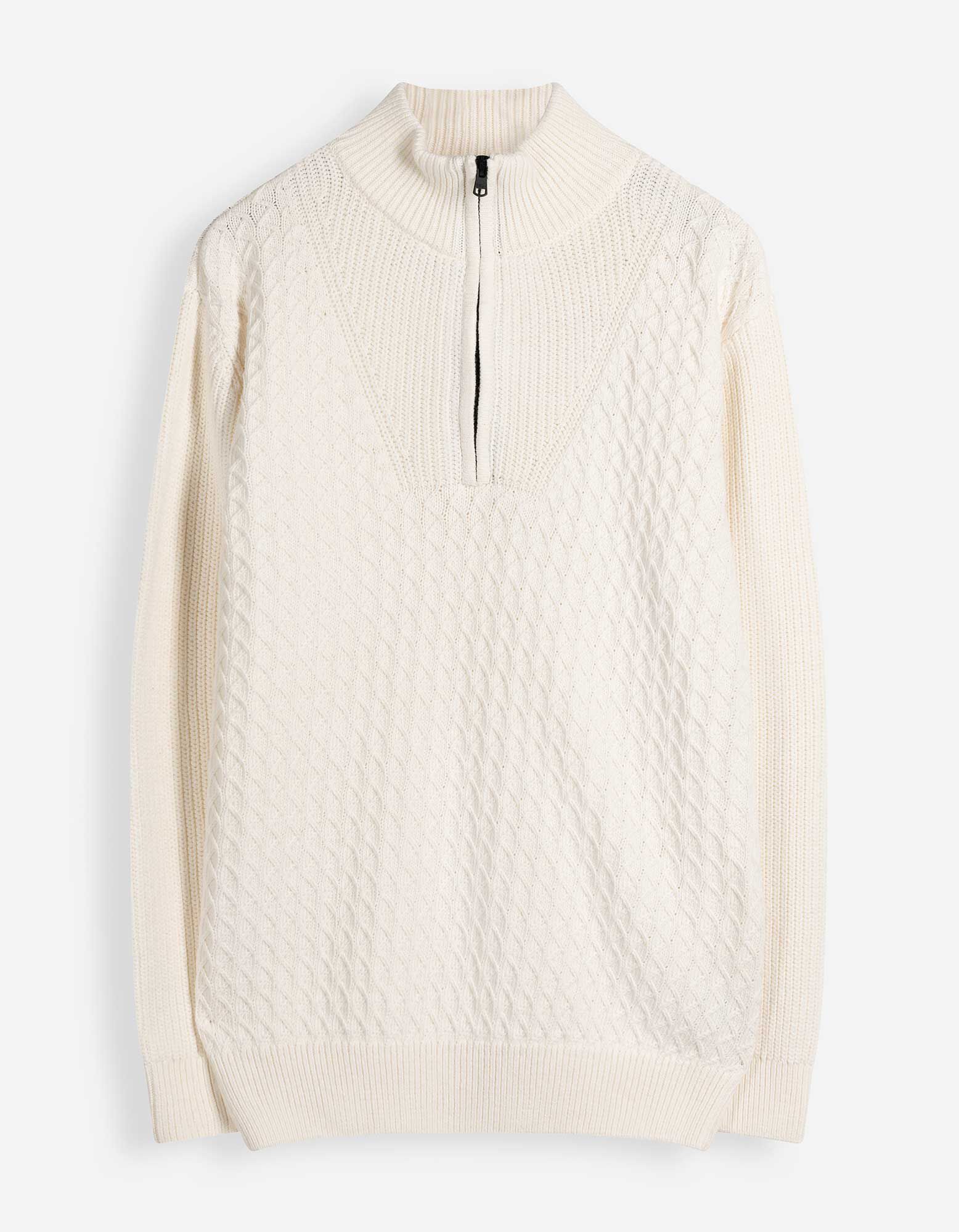 Troyer - Baumwoll-Mix - Off-White