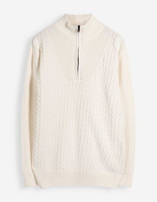 Troyer - Baumwoll-Mix - Off-White
