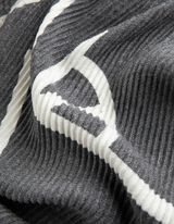 Sjaal - Franjes aan de zomen - zwart