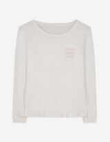 Pyjamashirt - Tekst - wit