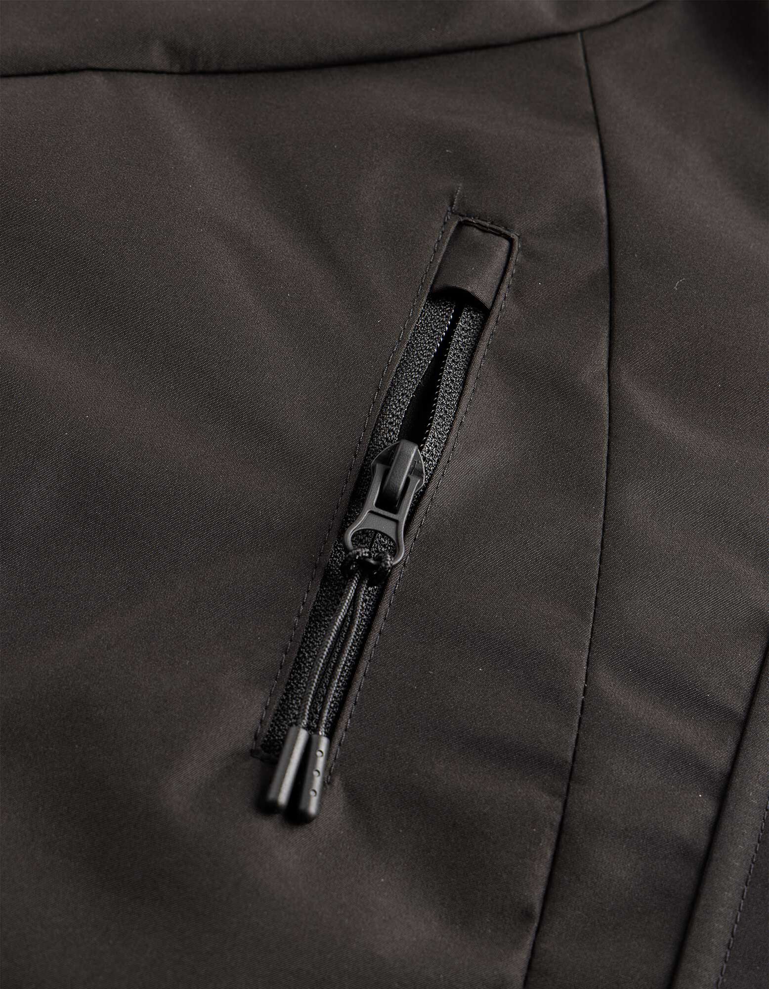 Outdoorjacke - Windabweisend - Schwarz