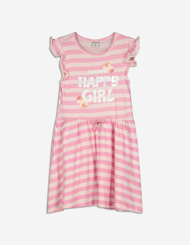 Rochie - Imprimeu - Roz