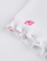 Haljina - Šareni print - bela