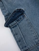 hlače z velikimi žepi - Jeans - svetlo modra