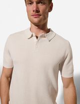 Poloshirt - Polo kraag - beige