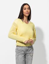 Trui - V-hals - geel