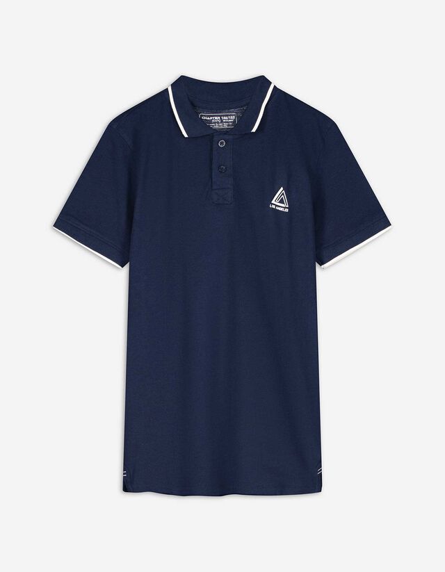 Polo-majica - Print - tamno plava