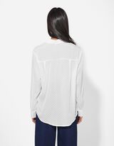 Halenka - polyester - bílá