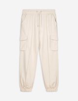 Fallschirmhose - Elastischer Bund - beige