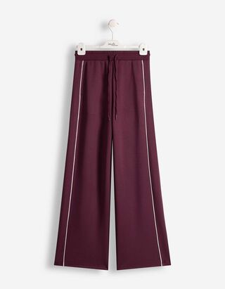 Jogpants - Weites Bein - Lila