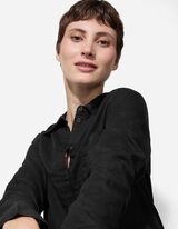 Bluse - Brusttasche - schwarz