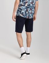 Kraće chino hlače - Vrpca u visini struka - tamno plava