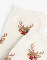 Socken - Christmas - hellgrau
