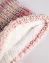 Sciarpa ad anello - fodera in pile - bronzo