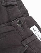 Kelnės su ki&scaron;enėmis - Tiesaus kirpimo - juodas