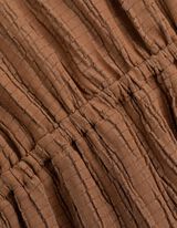 A-vonalú ruha - V-kivágás - világos barna