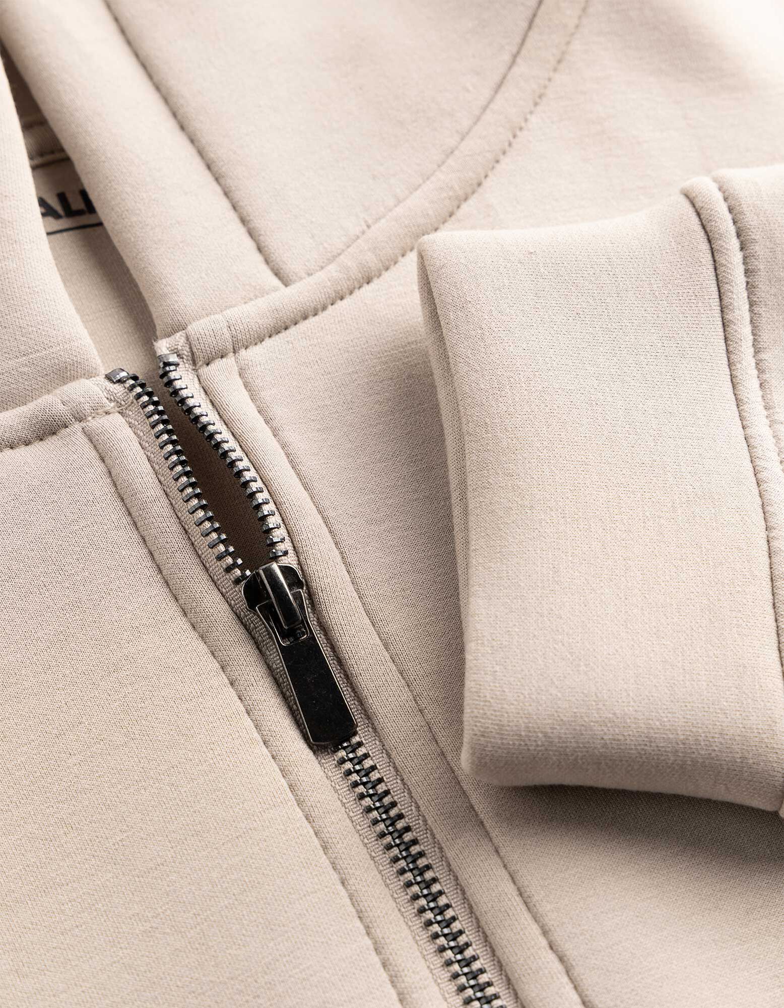 Sweatjacke - Oversized Fit - Beige
