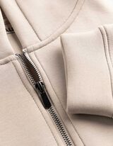 Sweatjacke - Oversized Fit - Beige