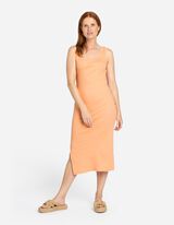 Abito midi - Spacco laterale - arancione
