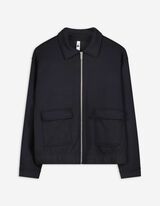 Sweatjacke - Reißverschluss - schwarz