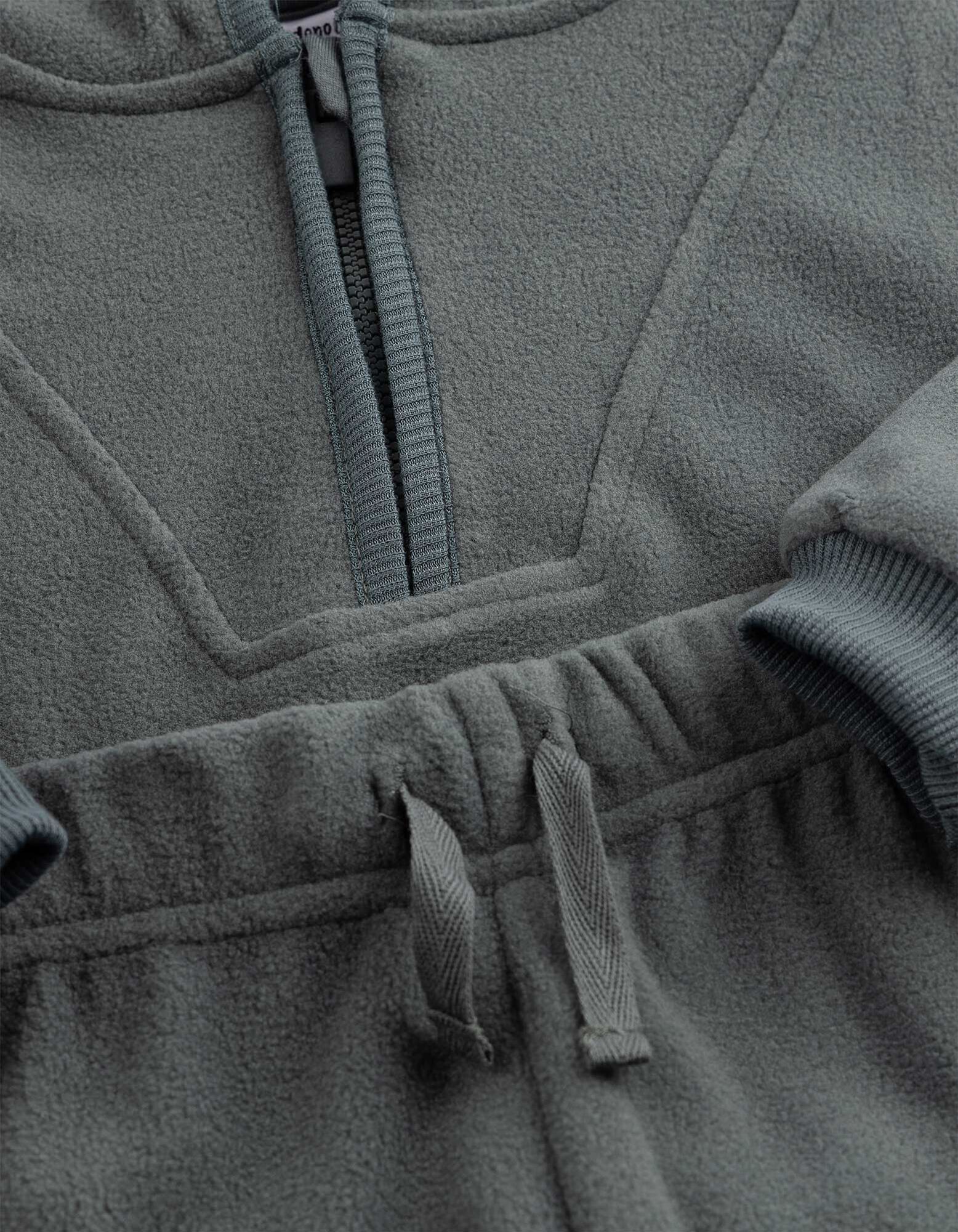 Set aus Kapuzenpullover und Hose - Fleece - Dunkelgr&uuml;n