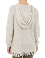 Damen Strickpullover mit Kapuze