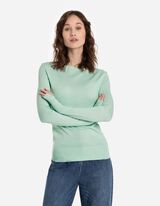 Pulóver - LENZING™ ECOVERO™ - zöld