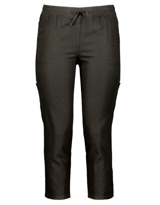 Damen Hose aus Viskose und Leinen