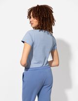 T-Shirt - Stretchanteil - hellblau