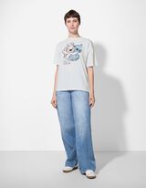 Tričko - Lilo a Stitch - bílá