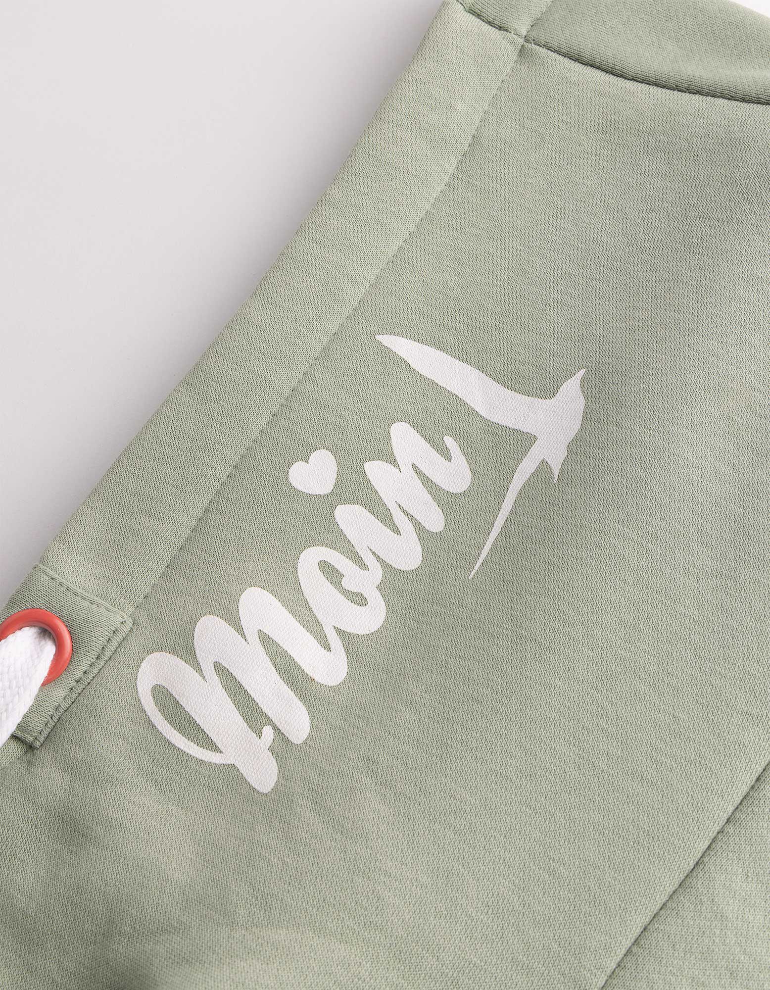 Sweatjacke - Stickerei - gr&uuml;n