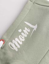 Sweatjacke - Stickerei - gr&uuml;n