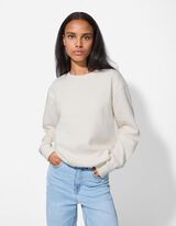 Bluză de trening - Regular Fit - Alb