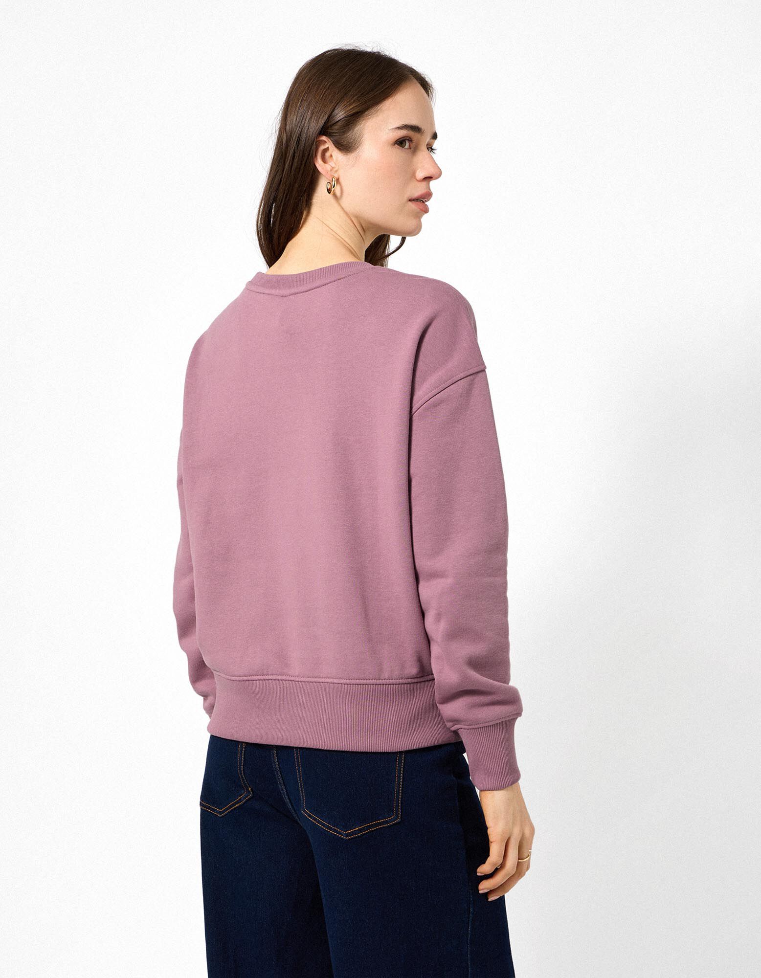 Sportska majica - Oversized Fit - Tamnoljubičasta